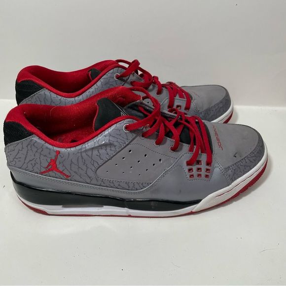 Nike Air Jordan Flight Club Grey Patterned Sneakers - Picture 3 of 9